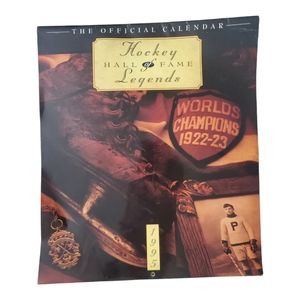 Hockey hall of fame Legends 1995 calendar